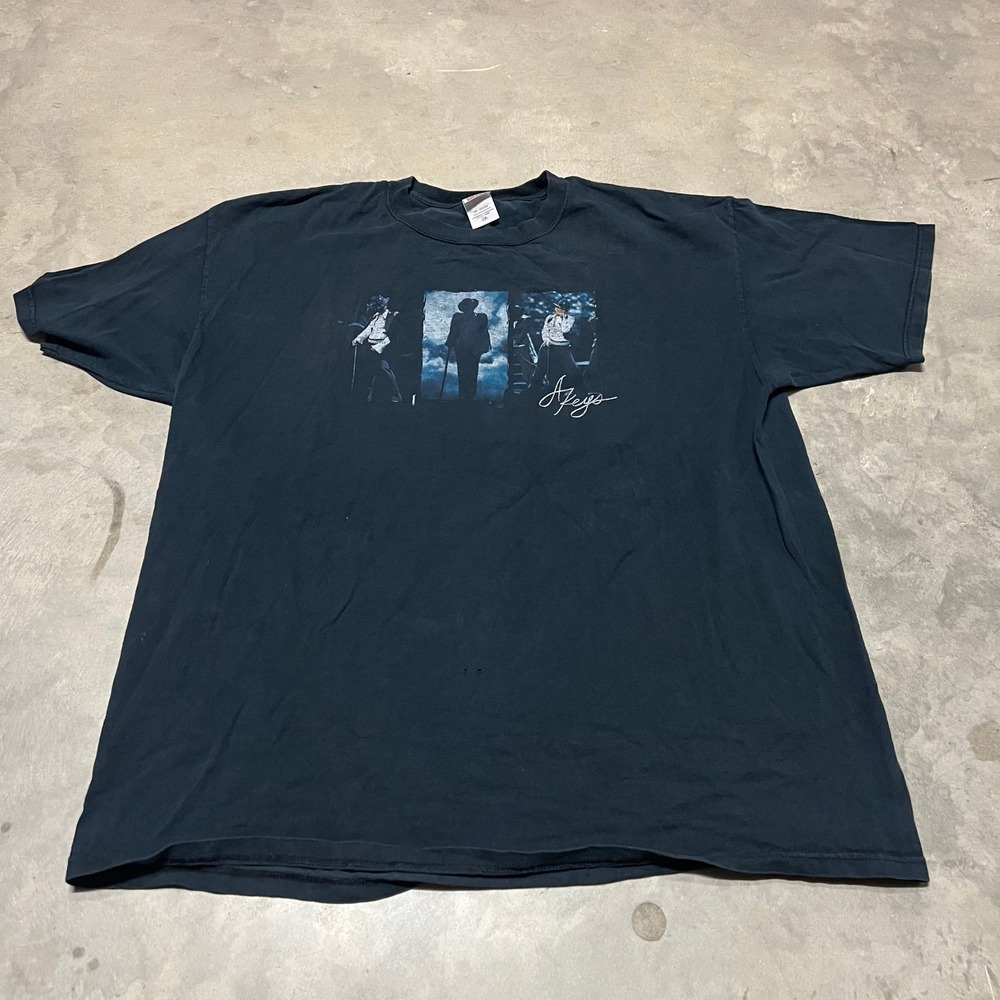 Vintage Alicia Keys The Diary Tour T-Shirt Black Anvil 2XL R&B Concert Tee